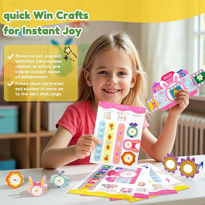 JoyCat Scissor Skills Activity Kit, Toddler Scissors Ages 3-5, Holiday - Image 4