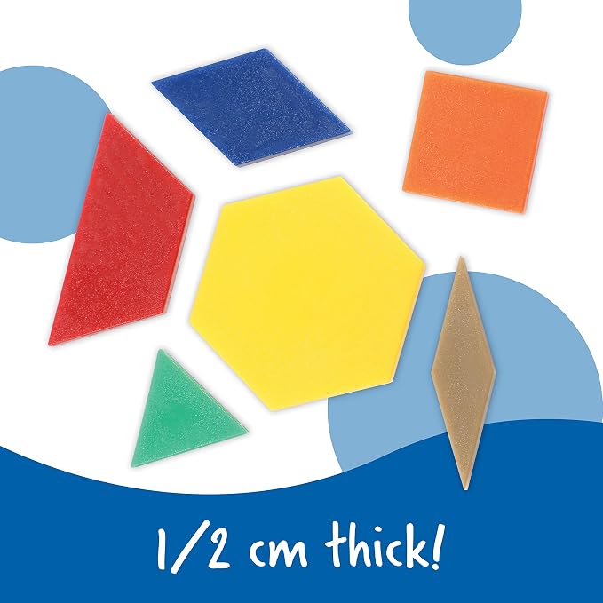 Learning Resources Plastic Pattern Blocks - Image 2