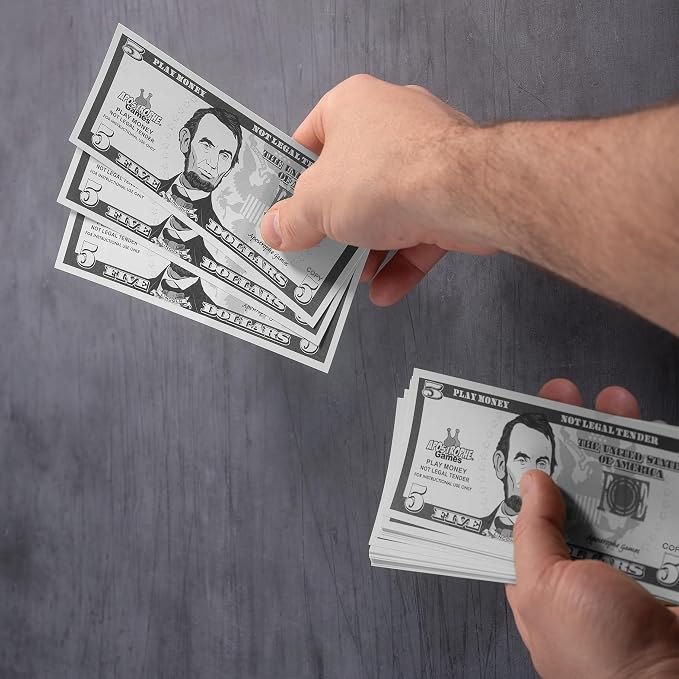 Play Money - 200Pcs $5 Bills Pretend Money for Kids, Banking Toy - Image 5