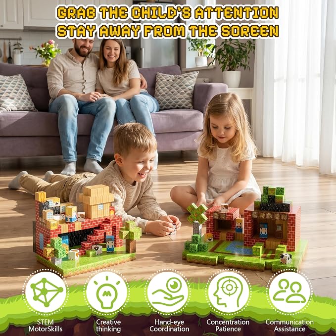100PCS Magnetic Blocks, Magnetic Building Blocks, 0.78in Magnetic Building - Image 2