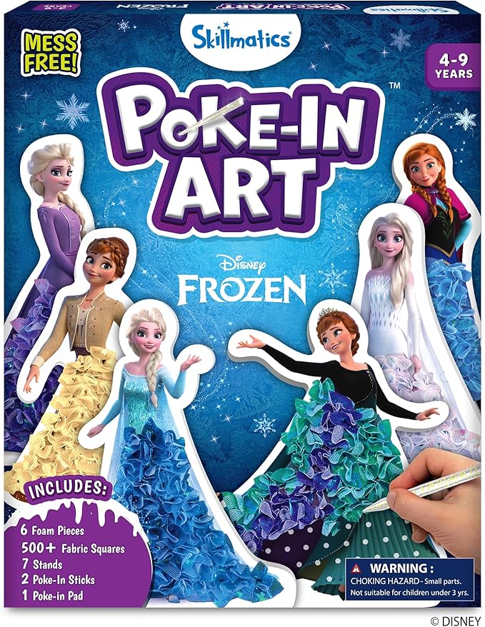 Skillmatics Poke-in Art – Disney Frozen, Wood Craft Kit, Gift for Kids by Skillmatics