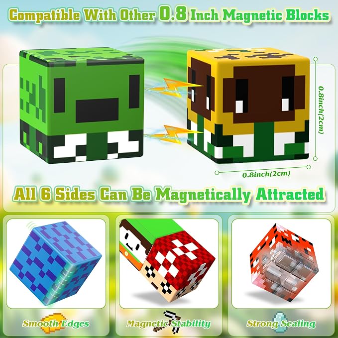 Magnetic Blocks Toys for Kids Age 3+, Forest World, 150PCS - Image 5