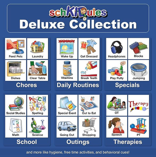 153 pc Daily Visual Schedule Magnets for Kids-Create Healthy Routines, Reminders, Kids Calendars, Chore Charts & Behavioral Supports for Kids who Thrive on visuals, Type A Toddlers, Autism & ADHD - Image 2