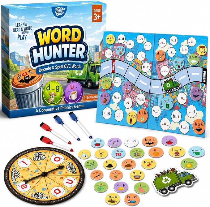 CVC Word Games for Kindergarten, Sight Words & Phonics by PidokoKids
