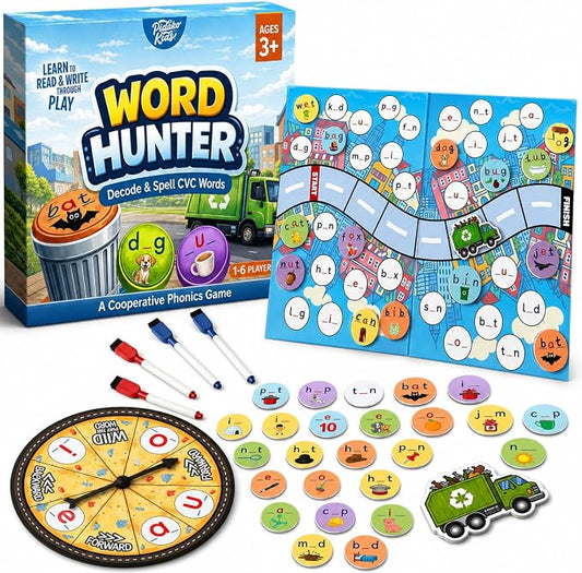 CVC Word Games for Kindergarten, Sight Words & Phonics by PidokoKids