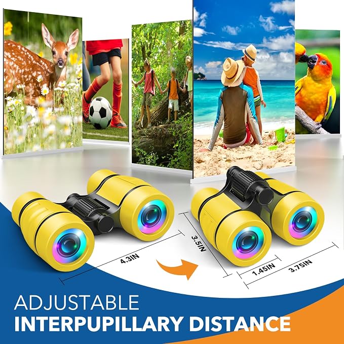 Toys for 3-7 Year Old Girl Boy: LET'S GO! Bird Watching Binoculars for Kids Ages 3 4 5 6 7 Year Old Girls Boys Outside Learning Toy for Kid Christmas Preschool Gift Toddler Binoculars Toy Stuffers - Image 6