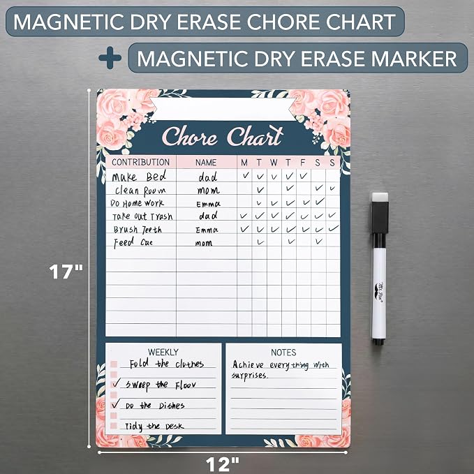 Mr. Pen- Magnetic Dry Erase Chore Chart, 17" x 12" - Image 2