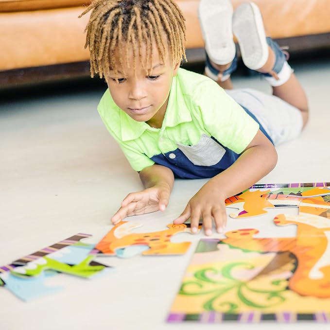 Melissa & Doug Dinosaur Dawn Jumbo Floor Puzzle (24 Pieces, 2 x 3 Feet), Jigsaw Puzzle for Preschoolers and Kids Ages 3+ - FSC Certified - Image 10