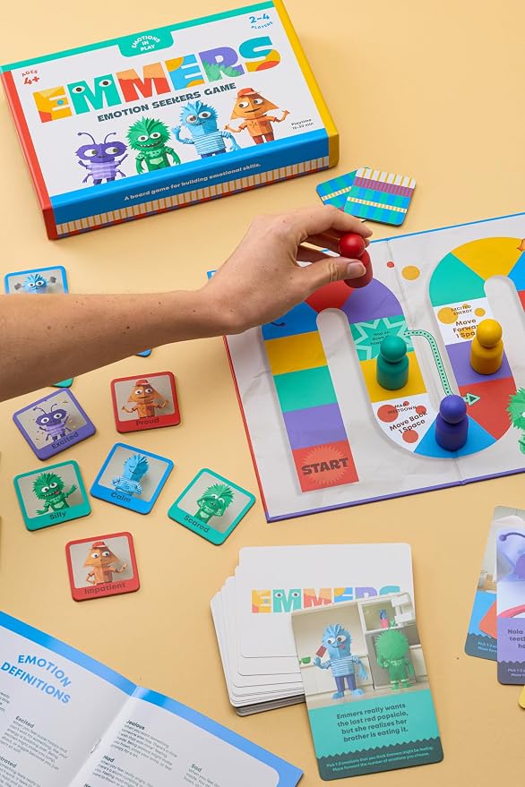 Emotional Learning Game & Books Bundle – Emotion Seekers Board Game + 3 Hardcover Children Books to Teach Social Skills, Emotion Regulation & Empathy – Educational Gift – Ages 4+ - Image 8