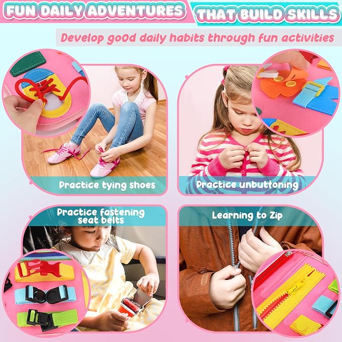 URMYWO Toddler Busy Board - Busy Book Montessori Toys Ages 3 and up - Image 3