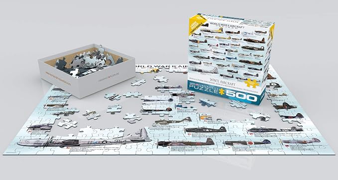 World War II Aircraft Puzzle, 500-Piece - Image 3