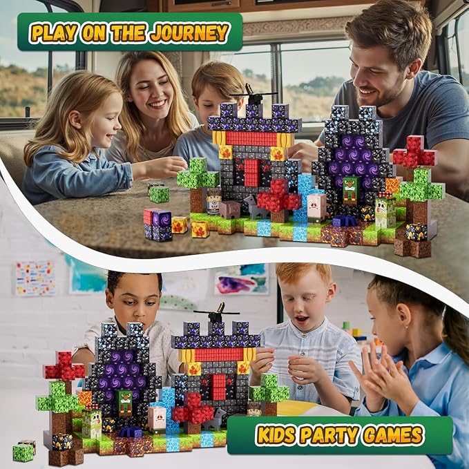 200PCS Magnetic Blocks, Magnetic Building Blocks, 0.78in Magnetic Building - Image 6