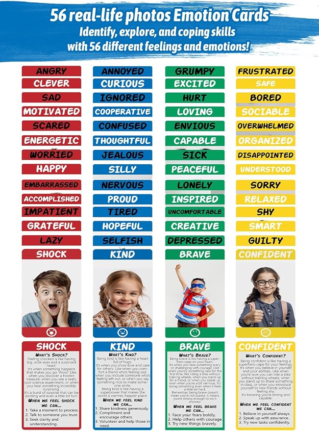 Garybank Social Skills Games for Kids - Emotional Disc Four in A Row Game - Image 4