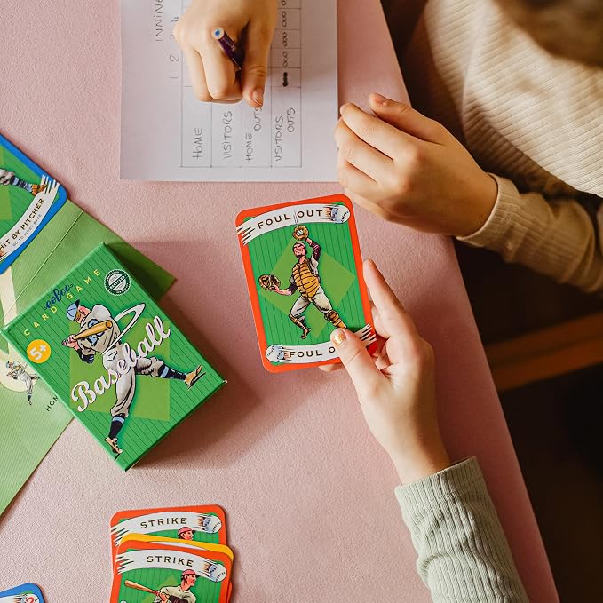 eeBoo: Baseball Playing Cards and Game, 36 Action Cards with Foldable Field, Develops Strategic Thinking, for Ages 5 and up - Image 5