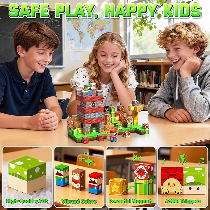 100PCS Magnetic Blocks, Building Cubes, Boys Kids Gifts Toys - Image 5