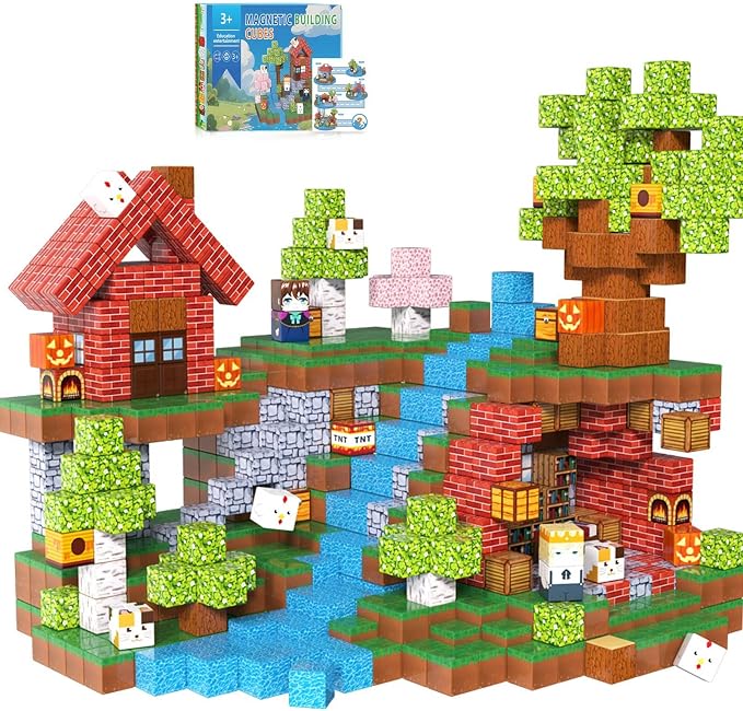 200PCS Magnetic Building Blocks for Kids, Age 3-5 4-8 8-12 by apyraoma