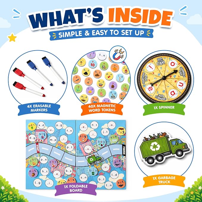 CVC Word Games for Kindergarten, Sight Words & Phonics - Image 2