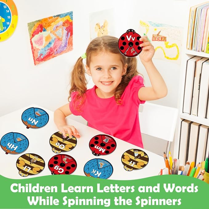 Kasfalci Alphabet Cards, Alphabet Learning Toys, ABC Learning for Toddlers, Letter Matching Game, Sight Words, Kindergarten Preschool Learning Activities, Montessori Educational Toy for Kids - Image 2