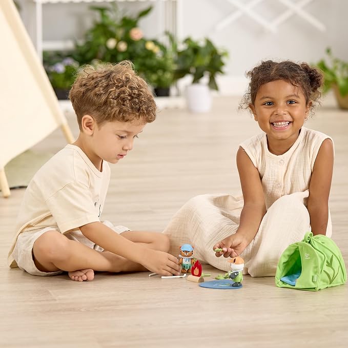 Hape Eco-Camping Playset, Green Planet Explorers | Pretend Outdoor Toys for Kids, for Children Ages 3+ Years - Image 5
