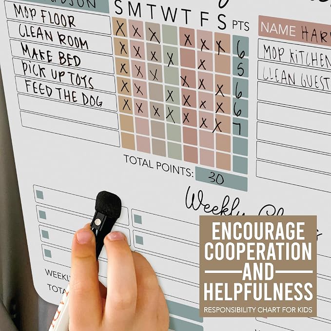 Magnetic Chore Chart for Kids Multiple Kids, Chore Board Adults and Teens - Image 7