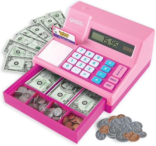 Learning Resources Pretend & Play Calculator Register Toy, Pink by LearningResources