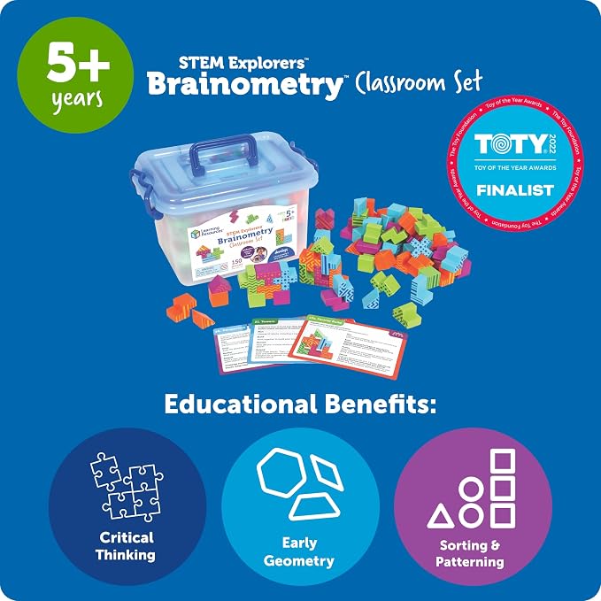 Learning Resources STEM Explorers Brainometry Classroom Set, Kids Games, Puzzles, Sensory Toys, Classroom Must Haves, Montessori Toys, 3D Puzzle, Brain Games, Math Manipulatives, Puzzles for Kids - Image 5