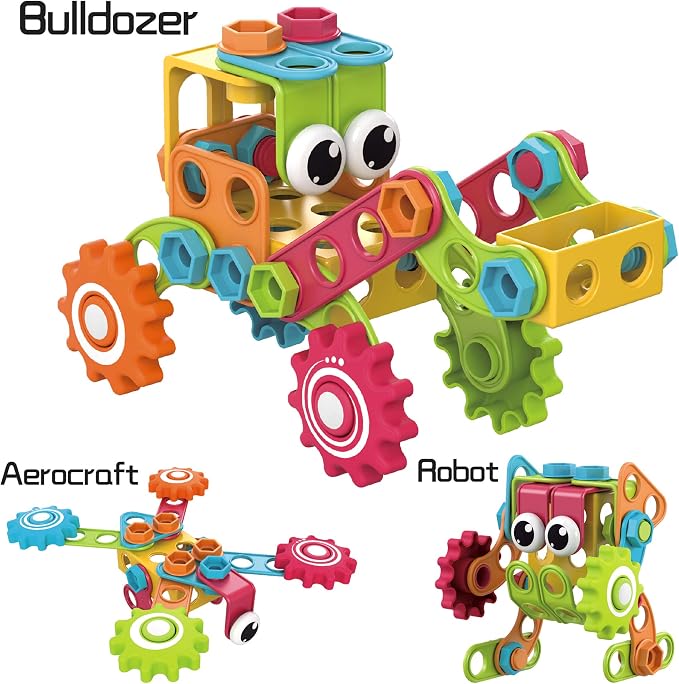 Contixo ST3 Kids Toys - 223 PCs 3D Building Blocks STEM Construction Playboards Creativity, Imagination, Recreational, Educational for Children Toddler, 3+ Year Old Boys and Girls - Image 5