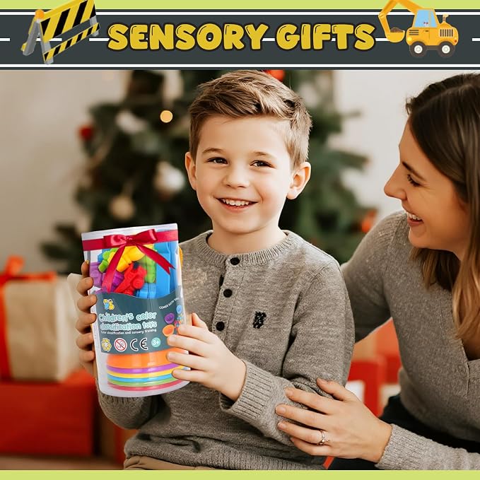 Sorting Colors Counting Game for Kids Car Matching Toys with Sorting Cups and Games Dice, Montessori Preschool Learning Activities Gifts for Toddlers Kids 3 4 5 6 + - Image 5
