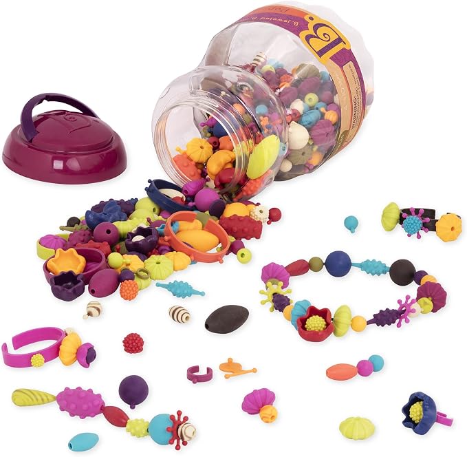 B. toys Pop Arty! Pop Beads Jewelry Making Kit, 500 Pieces, Arts & Crafts by Btoys