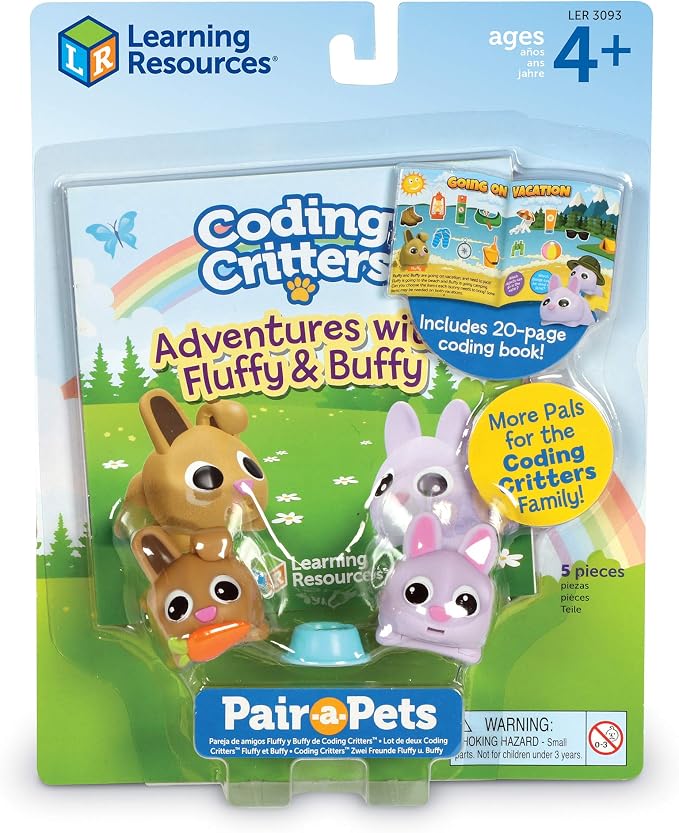 Learning Resources Coding Critters Pair a Pets Bunnies Fluffy & Buffy - Image 3