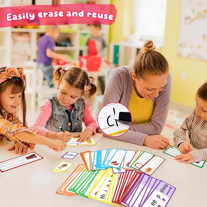 Blends & Digraphs Flash Cards for Kid, Phonics Sight Word Games for Toddler - Image 7