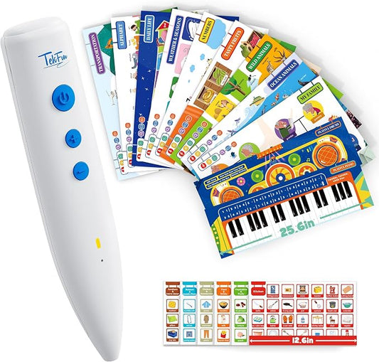 TEKFUN Talking Pen Learning Poster Set, 11 Charts and 6 Sticker Sheets by TEKFUN