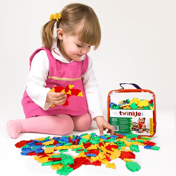Interlocking Puzzle Toy | Big Pieces |Great for Occupational Therapy and Fine Motor Skill Development | Build STEM Skills at Home |Car Road Trip Pocket Game | Ages 3 and up |Toddler Fun - Image 6