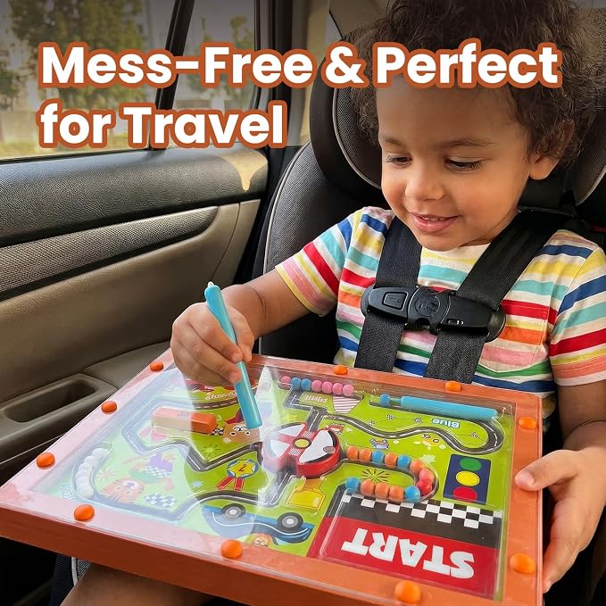 2 in 1 Magnetic Maze Board, Montessori Learning Toy for Kids 3 4 5 6 7 - Image 6
