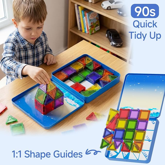 WMXDU Mini Magnetic Building Set: Keep Boys Quiet 60 Mins on Road Trips - Image 5