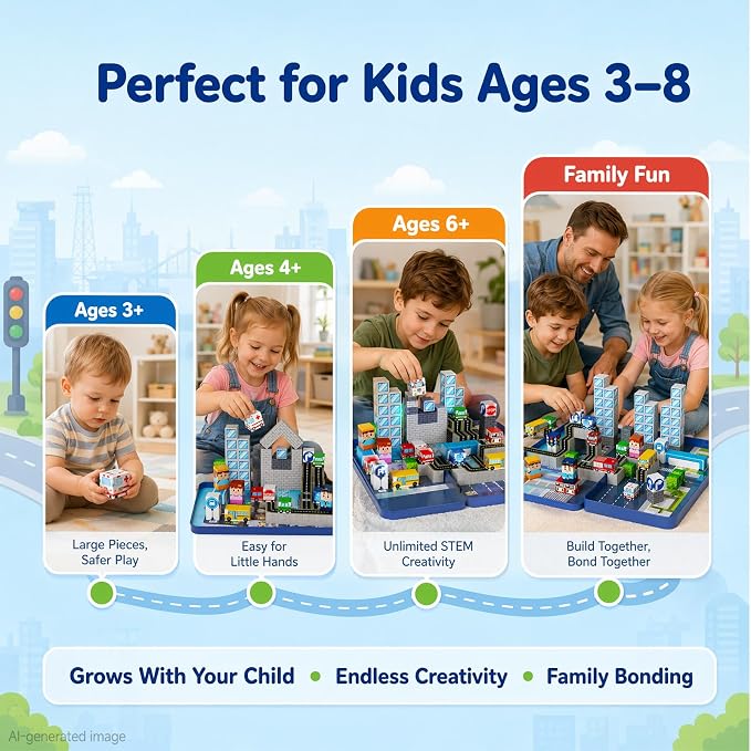 Strong Magnetic Travel Blocks：Great for on-the-go Play Ages 3-8 - Image 4