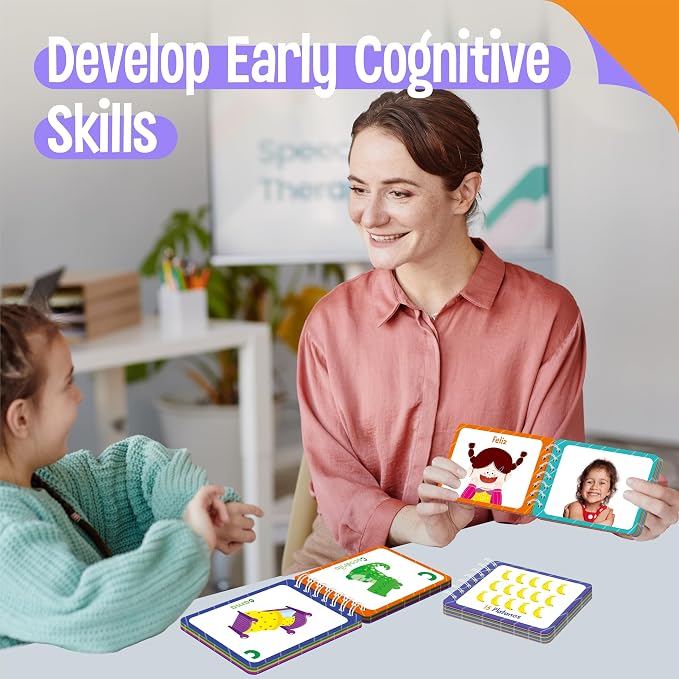 4 Spanish Learning Flipbooks, Double-Sided Printed Mini Book Set, Alphabet A-Z, Number 1-20, Feelings and Emotions, Shapes and Colors Mini Board Books Set, Early Educational Tool for Kids - Image 6
