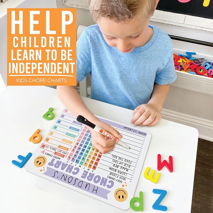 Magnetic Chore Chart for Kids Multiple Kids Chore Board for Home and School - Image 4