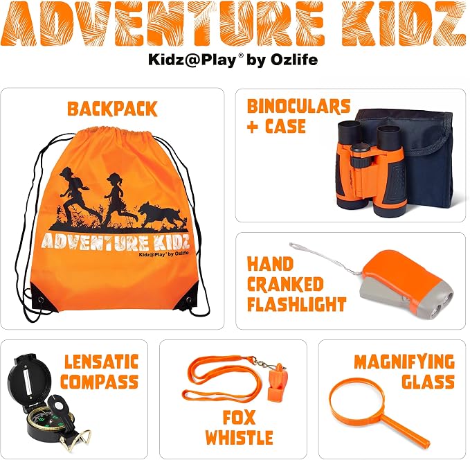 Adventure Kidz Orange Outdoor Exploration Kit for Children - Image 2