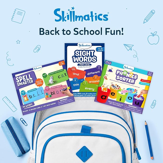 Skillmatics Spell Smarter Flash Cards – Back to School, Phonics & Spelling - Image 4