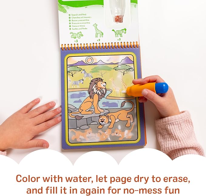 Melissa & Doug On The Go Water Wow! Reusable Water-Reveal Activity Pad - Safari - FSC Certified - Image 5