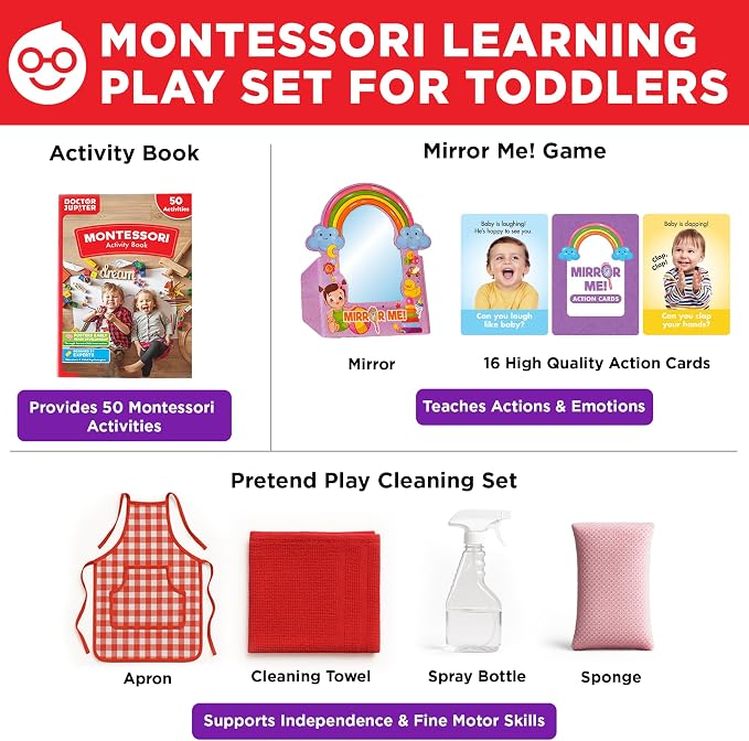 Doctor Jupiter My First Box of Montessori Learning Set for Kids Ages 1-3 - Image 2
