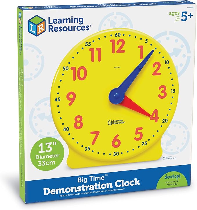 Learning Resources Big Time Demonstration Clock - Image 8