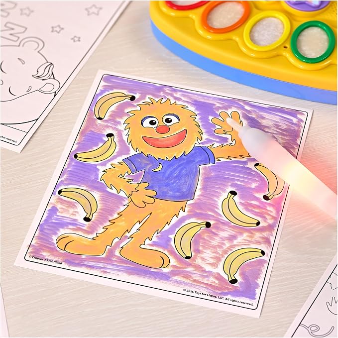 Crayola Ms Rachel Color Wonder Magic Light Brush, Mess Free Coloring Toy 3+ - Image 9