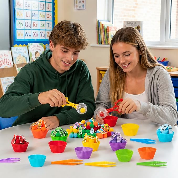 EZdhuawuse Crayon Sensory Bin Fillers, 321Pcs Back to School Fine Motor Set - Image 3