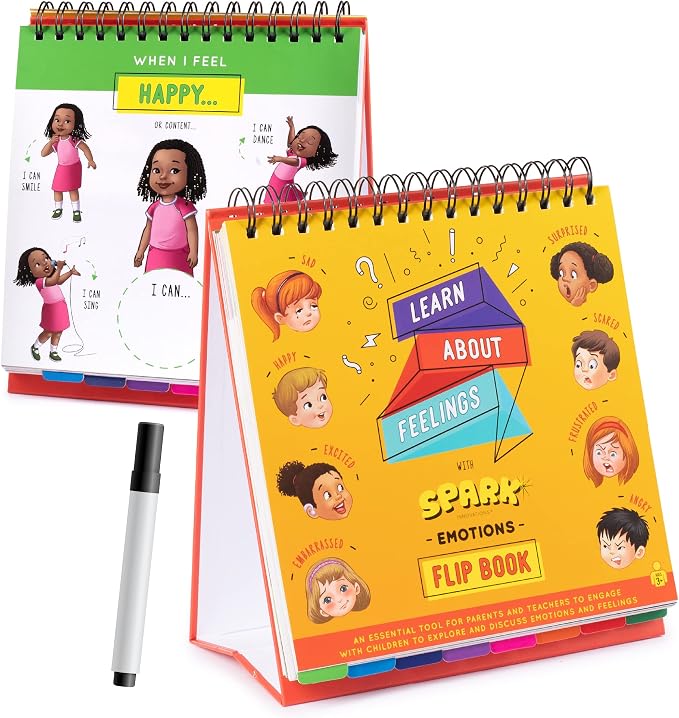 Emotion and Feeling Busy Book for Kids, Calming Corner, ABA Therapy Materials, Emotion Charts, Autism Homeschooling ADHD Tool, Social Emotional Learning by SPARKINNOVATIONS