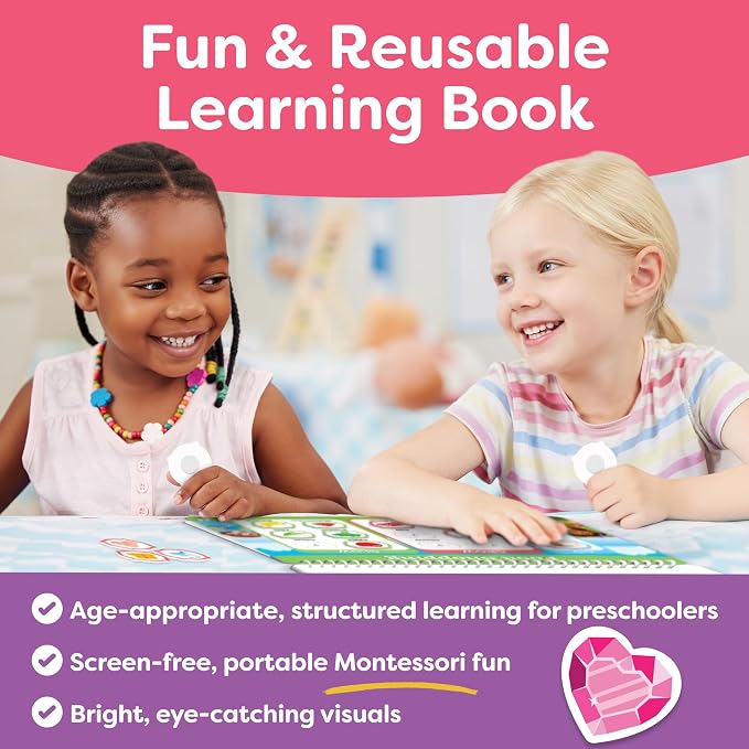 3 Year Old Girl Gifts - Montessori Busy Book For Toddlers 3-5, 4 Year Old Girl Birthday Gifts, Princess Dress Up Unicorn Toys for Girls - Preschool Learning Activities, Toddler Travel Toys for Girls - Image 7