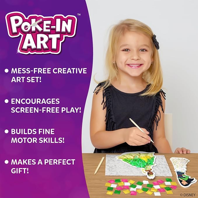 Skillmatics Poke-in Art – Disney Princesses, Wood Craft Kit, Gift for Kids - Image 2