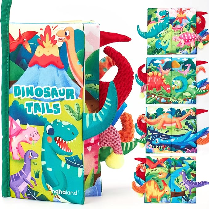 hahaland Baby Books 0-6 Months,Infant Tummy Time Toy Sensory Toys 6 to 12 Months Touch Feel Book Gifts for Boy Girl 0-3 Month Learning Toy Baby Christmas Birthday Gifts Stocking Stuffers (Single)
