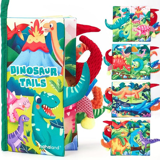 hahaland Baby Books 0-6 Months,Infant Tummy Time Toy Sensory Toys 6 to 12 Months Touch Feel Book Gifts for Boy Girl 0-3 Month Learning Toy Baby Christmas Birthday Gifts Stocking Stuffers (Single)